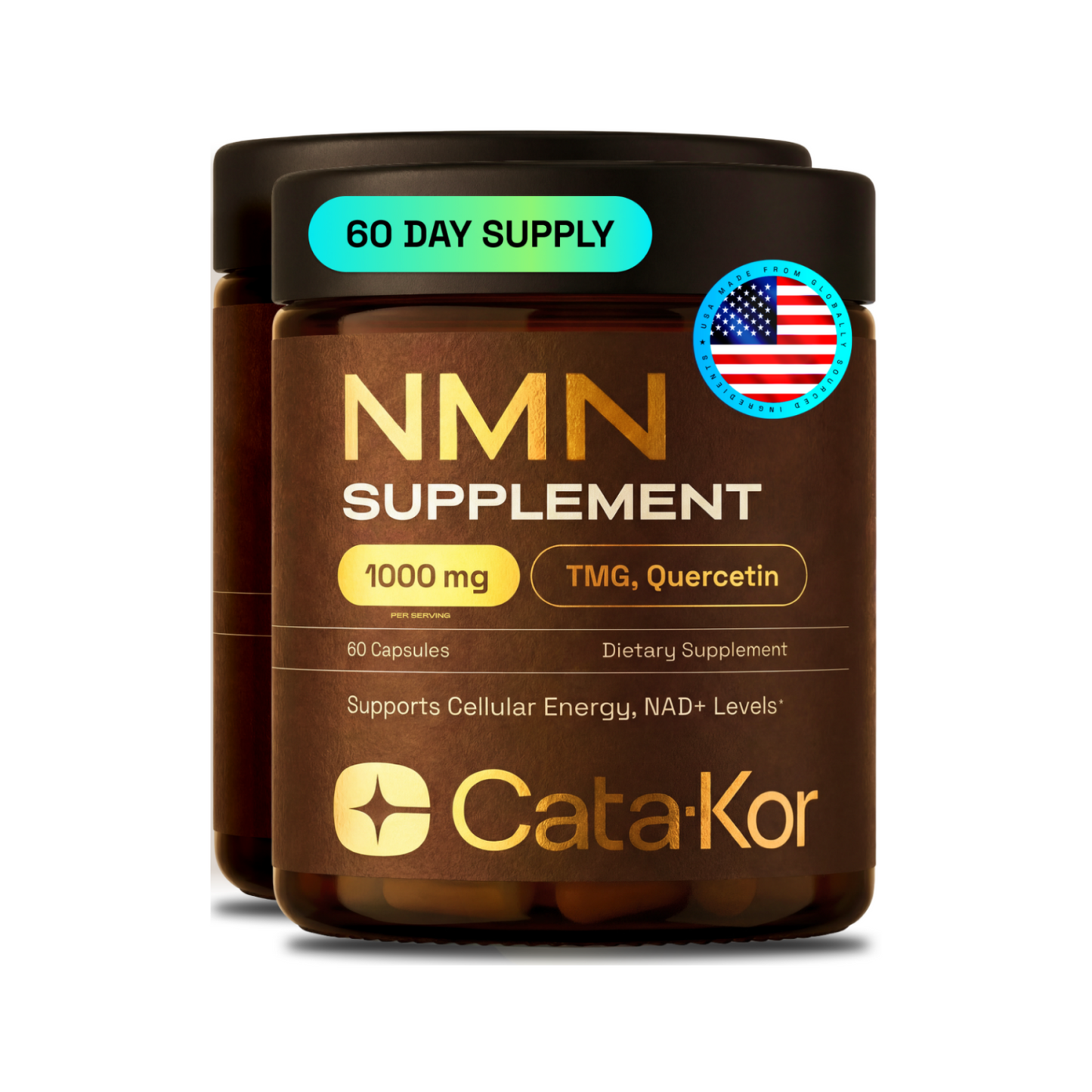 Cata Kor NMN 4-in-1 NAD Supplement 60 Capsules